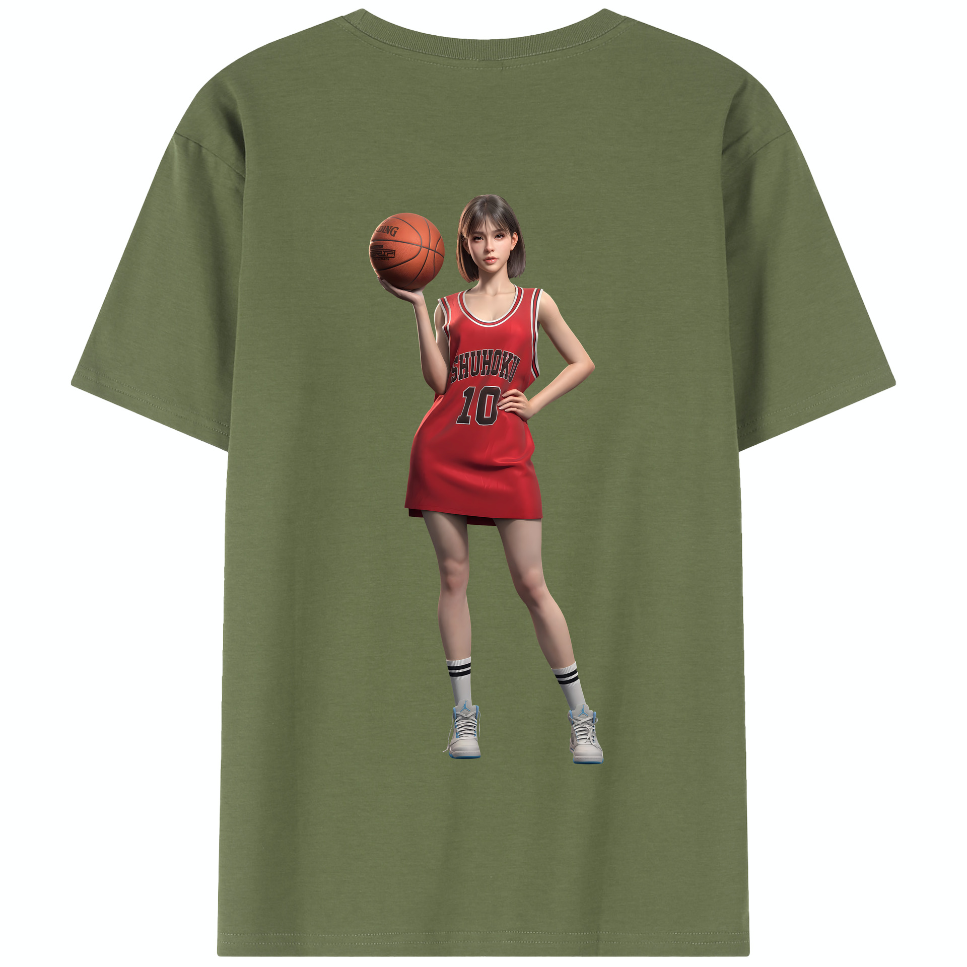 SLAM DUNK／スラムダンク 綿100％半袖Tシャツ（背面プリント）